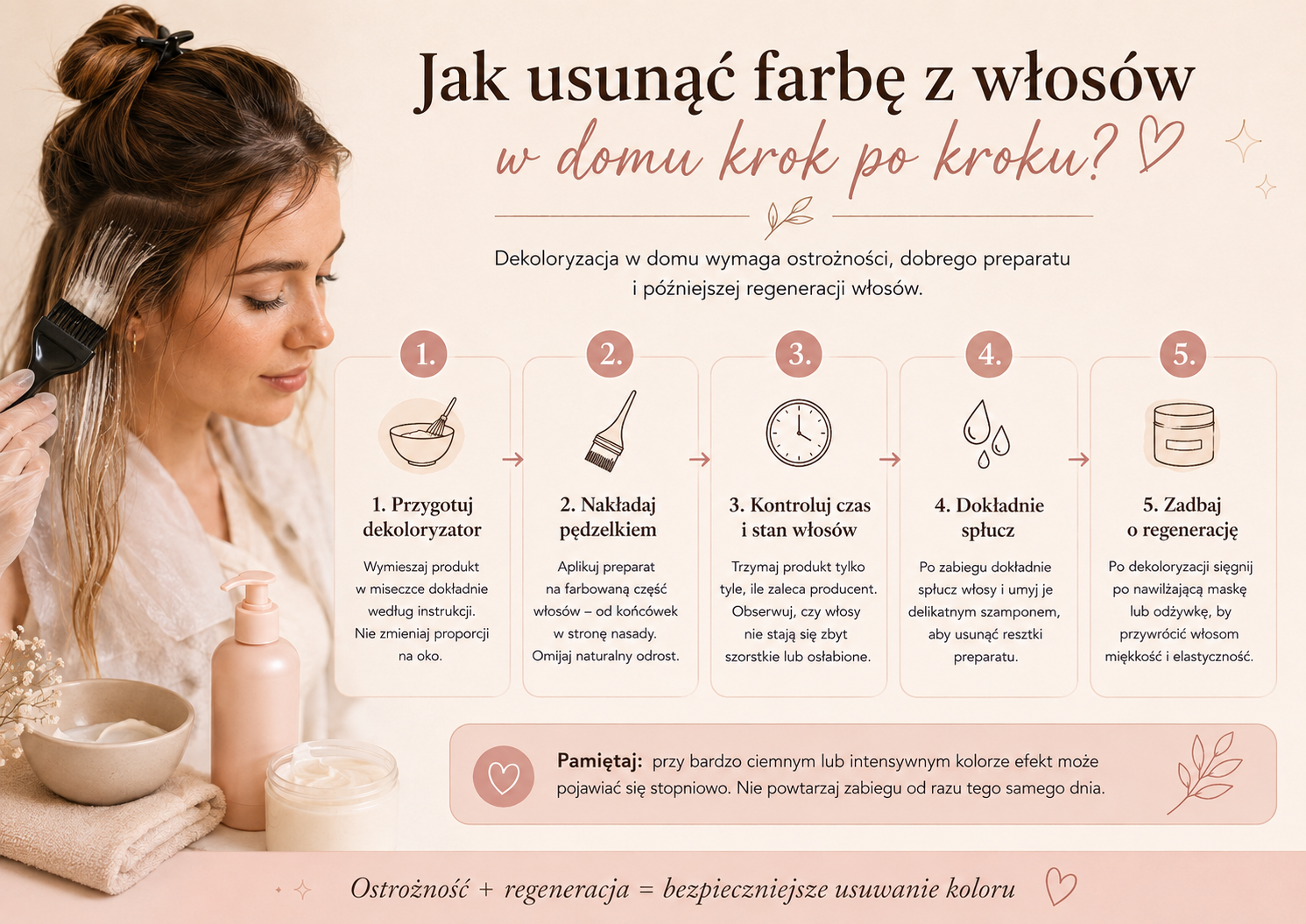 Usuwanie farby z włosów w domu jak usunąć farbę z włosów w domu krok po kroku