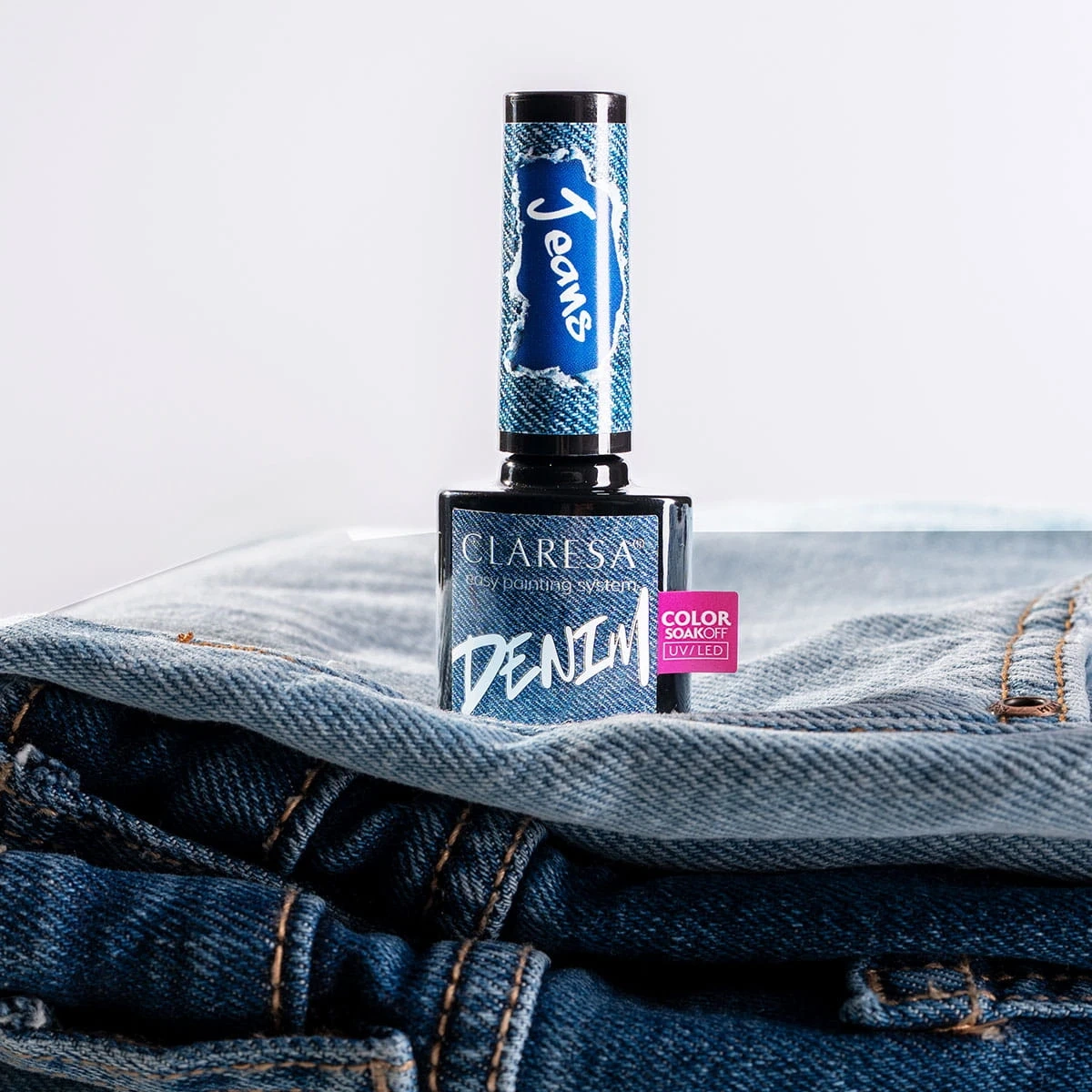 Niebieski lakier hybrydowy Claresa Denim Jeans