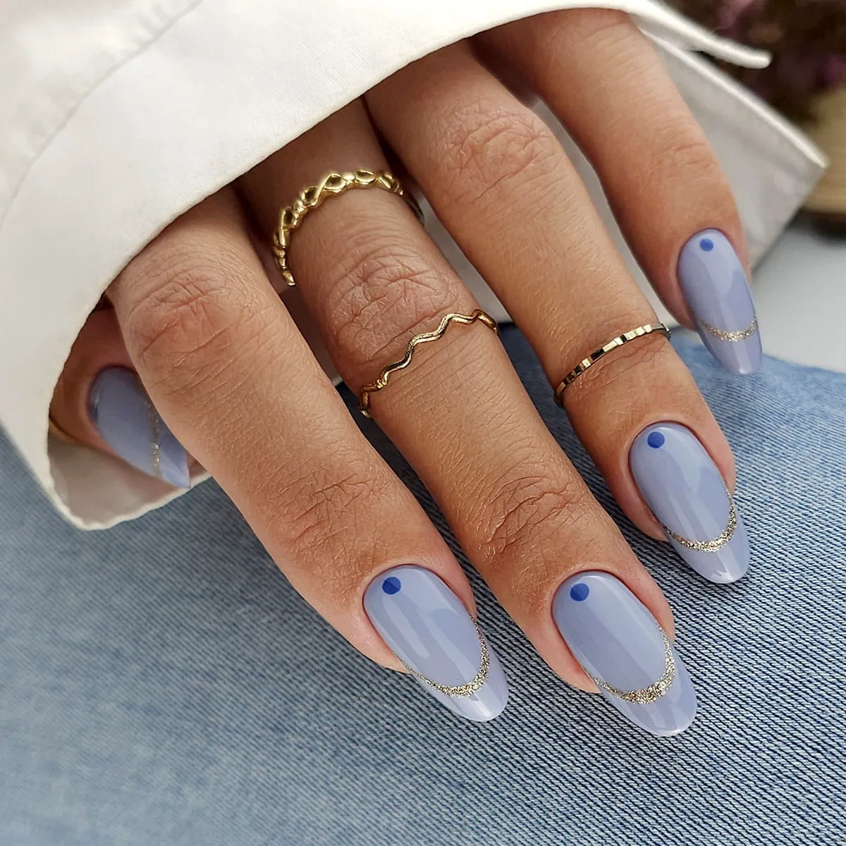 Niebieski lakier hybrydowy Claresa Denim Jeans