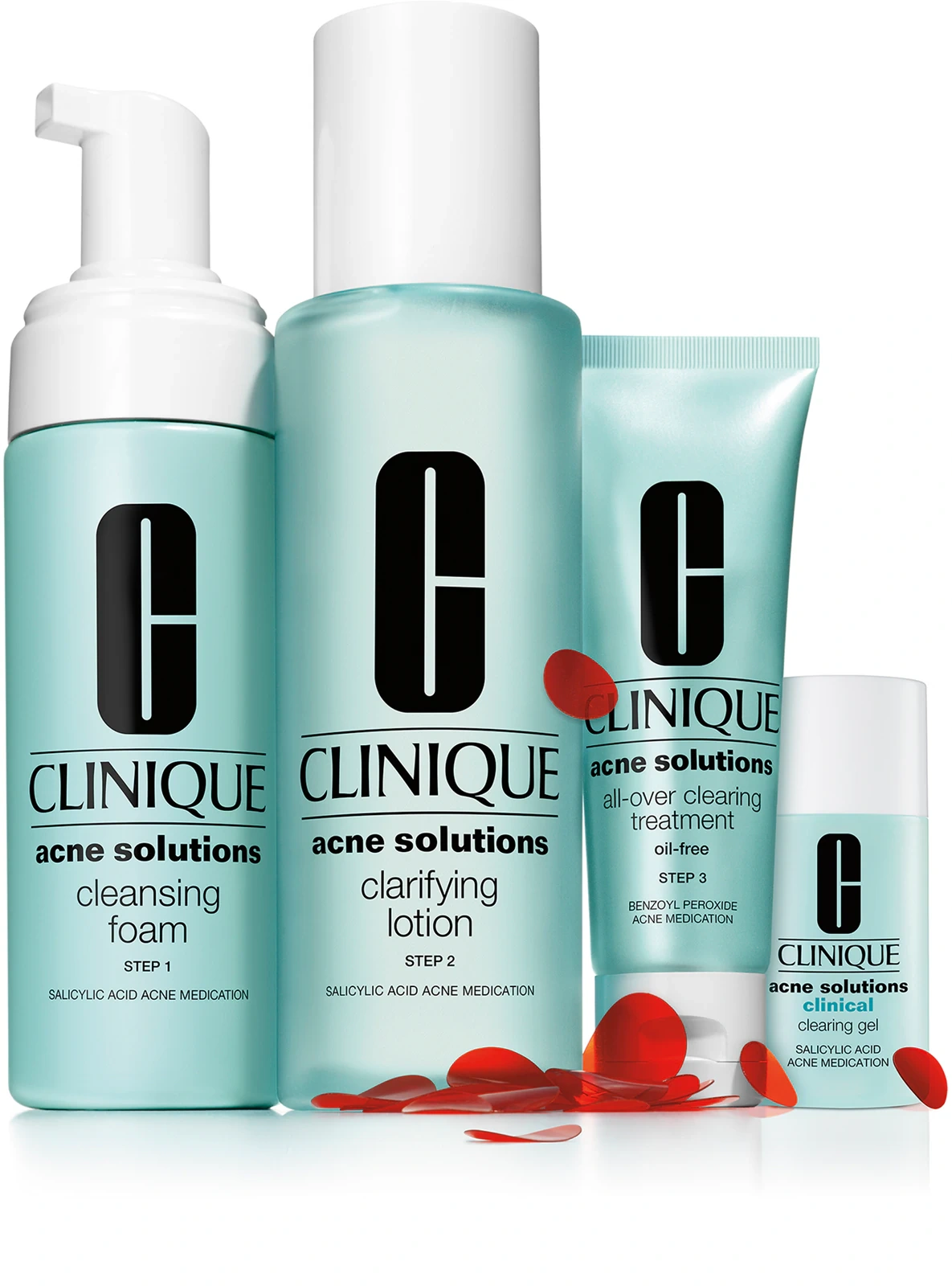 Antybakteryjny płyn złuszczający Clinique Anti-Blemish Solutions Clarifying Lotion w zestawie kosmetyków do cery trądzikowej