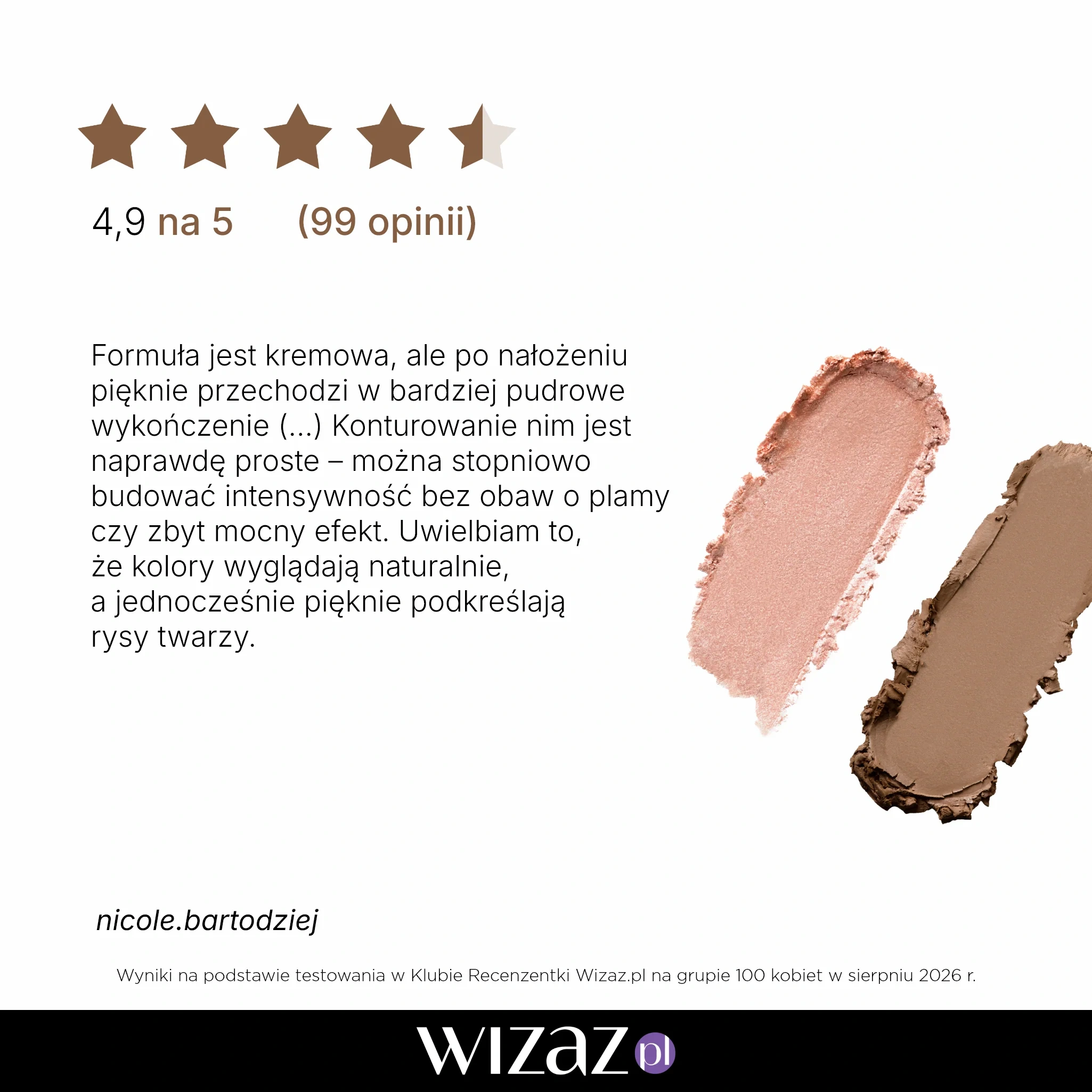 Opinie o Eveline Celebrity Skin Cream To Powder Contour Duo – ocena 4,9 na 5 na podstawie 99 opinii