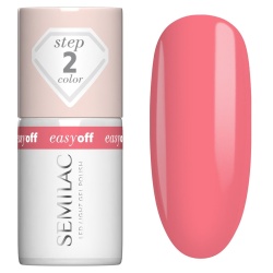 Semilac Easy Off LED Light L28 Bubblegum koralowy róż do paznokci