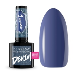 Claresa Denim Jeans lakier hybrydowy do paznokci klasyczny niebieski denim