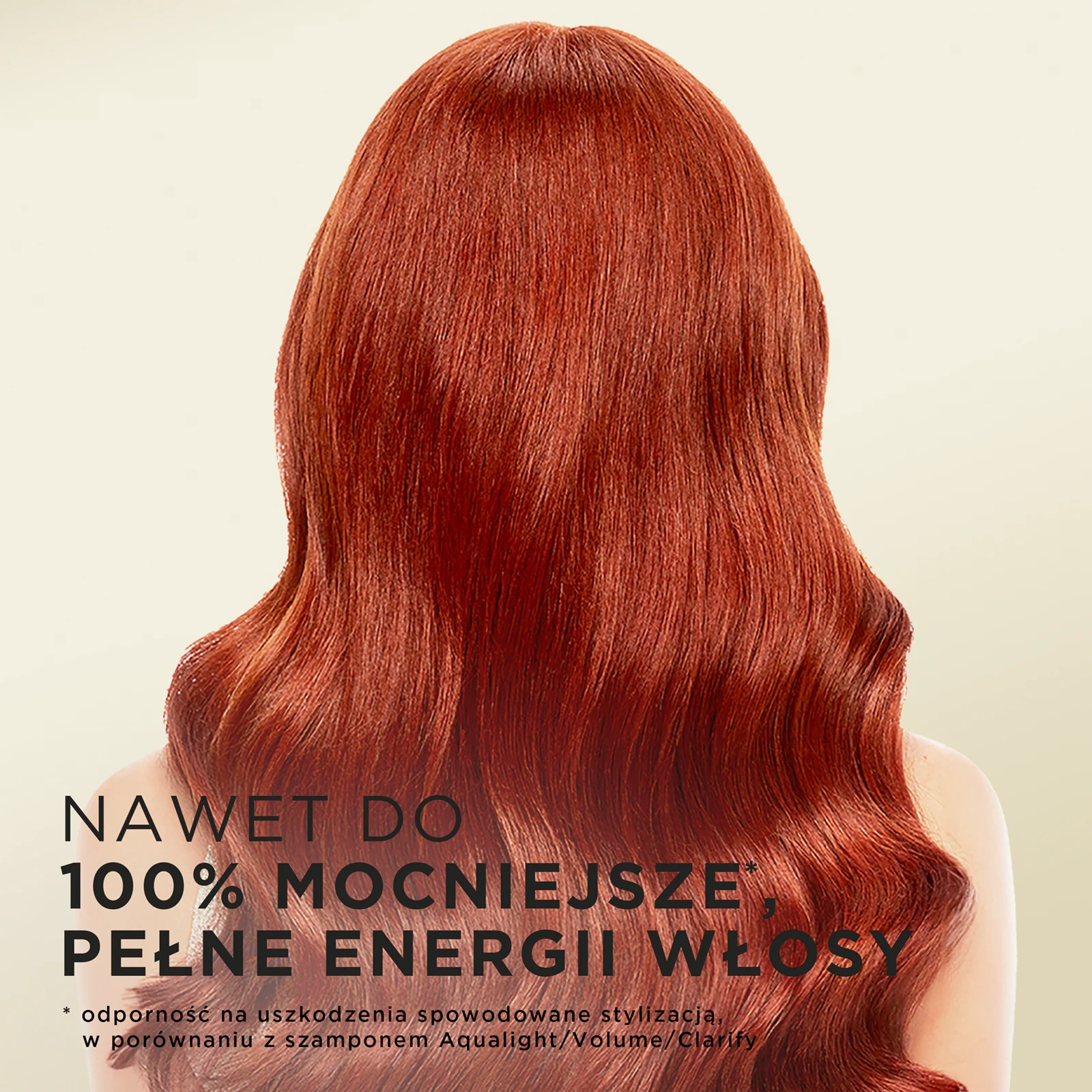 Mocne i lśniące rude włosy po odżywce Pantene Pro-V Active Nutri-Plex Lively Colour