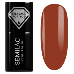 Semilac Her Aura 735 Rust It Up rdzawy brąz z czerwonym tonem