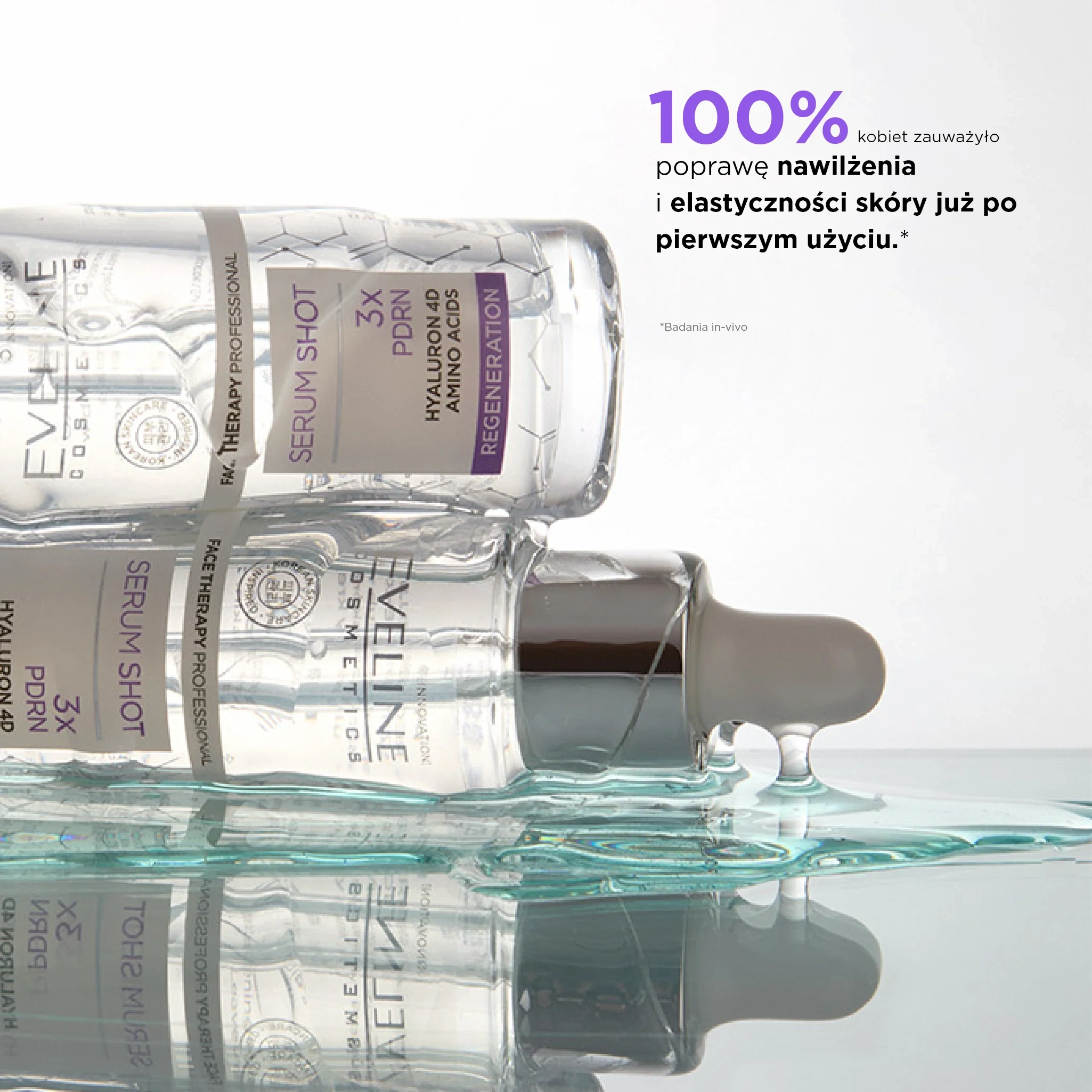 Ujędrniające serum przeciwzmarszczkowe z PDRN Eveline Face Therapy Professional Serum Shot – poprawa nawilżenia i elastyczności skóry