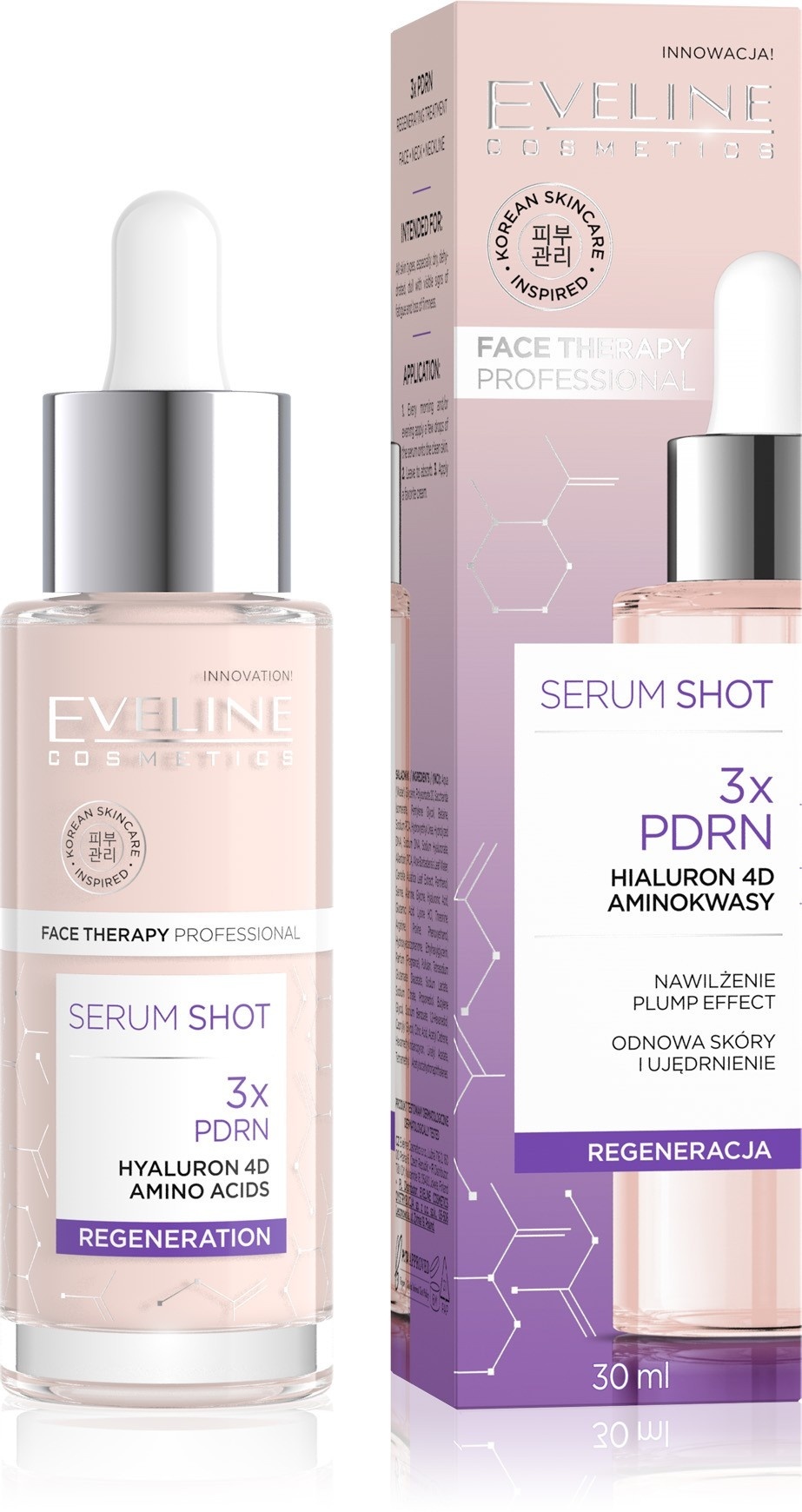 Eveline Serum Shot 3x PDRN serum do skóry odwodnionej i mniej jędrnej