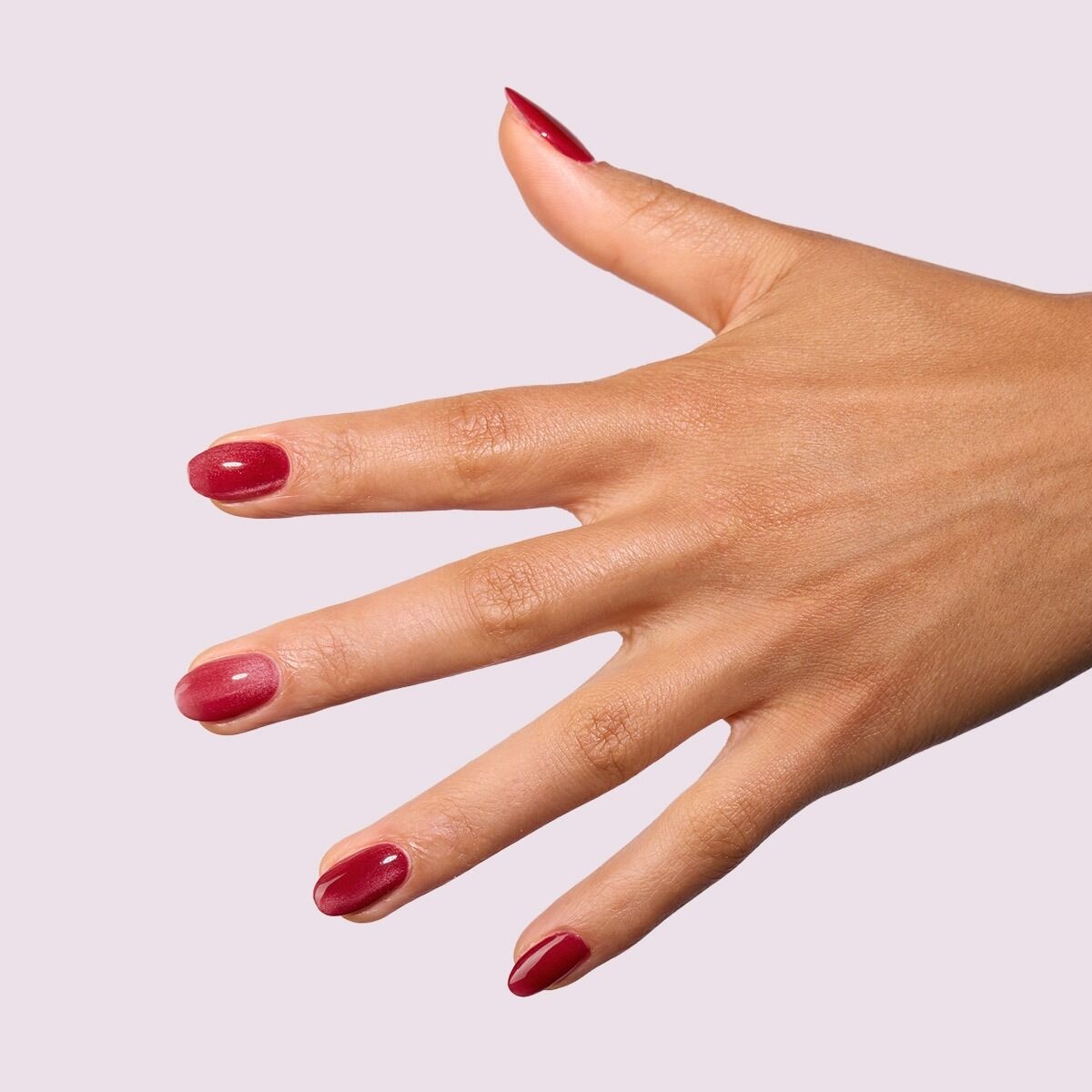 Wiśniowoczerwony magnetyczny lakier hybrydowy Semilac Her Aura 736 Crimson Jelly Gloss