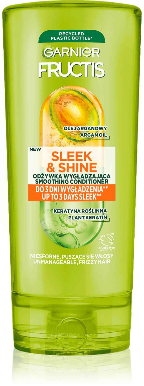 Garnier Fructis Sleek & Shine odżywka z keratyną i olejem arganowym