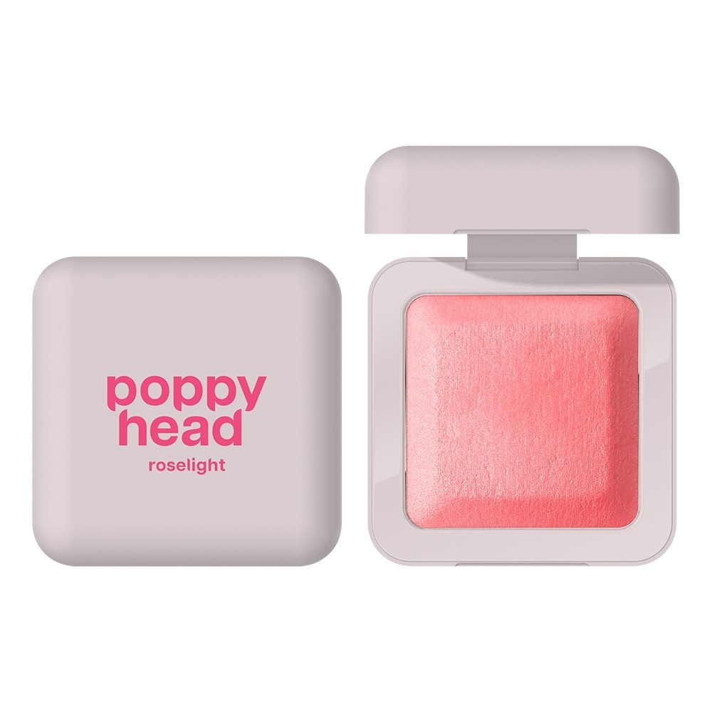 wypiekany róż Poppy Head Roselight z rozświetlającym wykończeniem