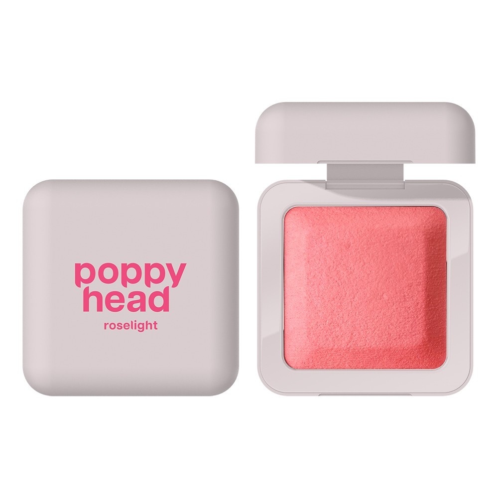 wypiekany róż Poppy Head Roselight z rozświetlającym wykończeniem